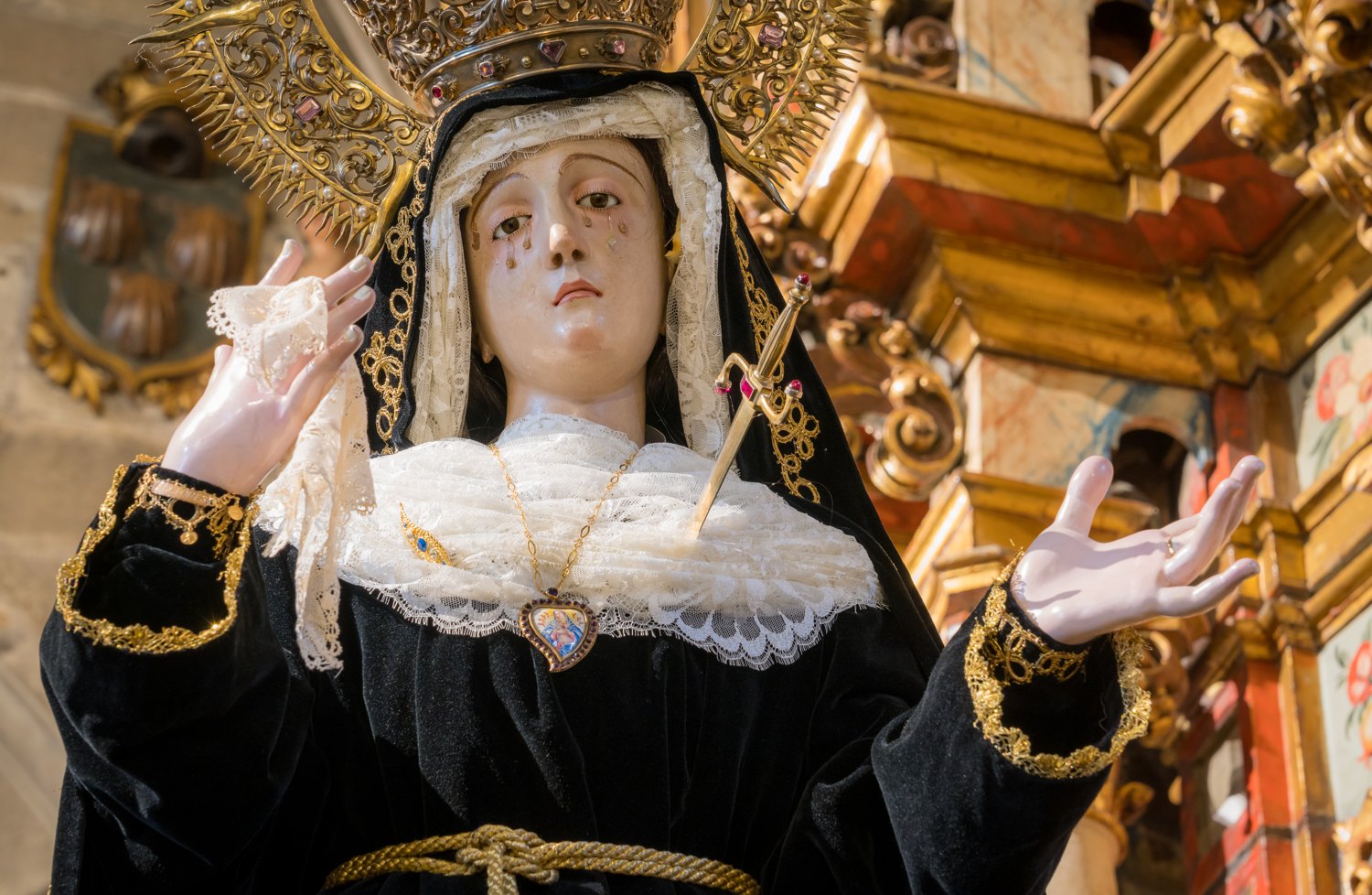 Virgen de los Dolores, de luto · fotografía 262